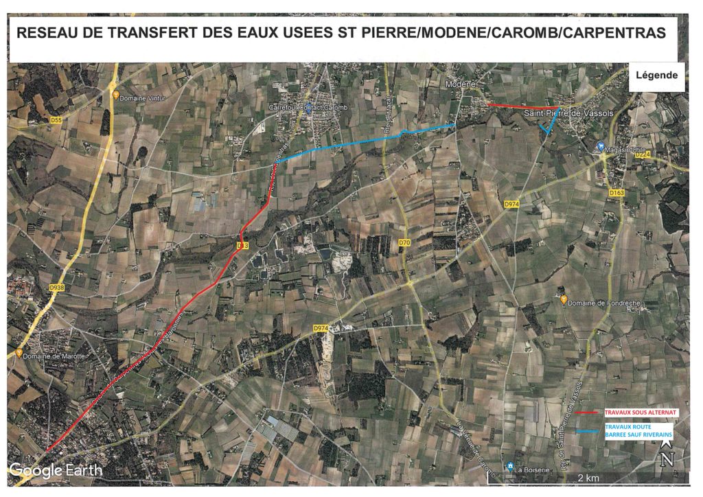 Raccordement des communes de Crillon le Brave – Modène - Saint Pierre de Vassols à la Station d’Epuration de Carpentras