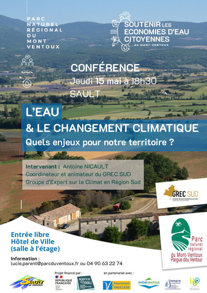 CONFERENCE - L'eau et le changement climatique : quels enjeux pour le territoire?