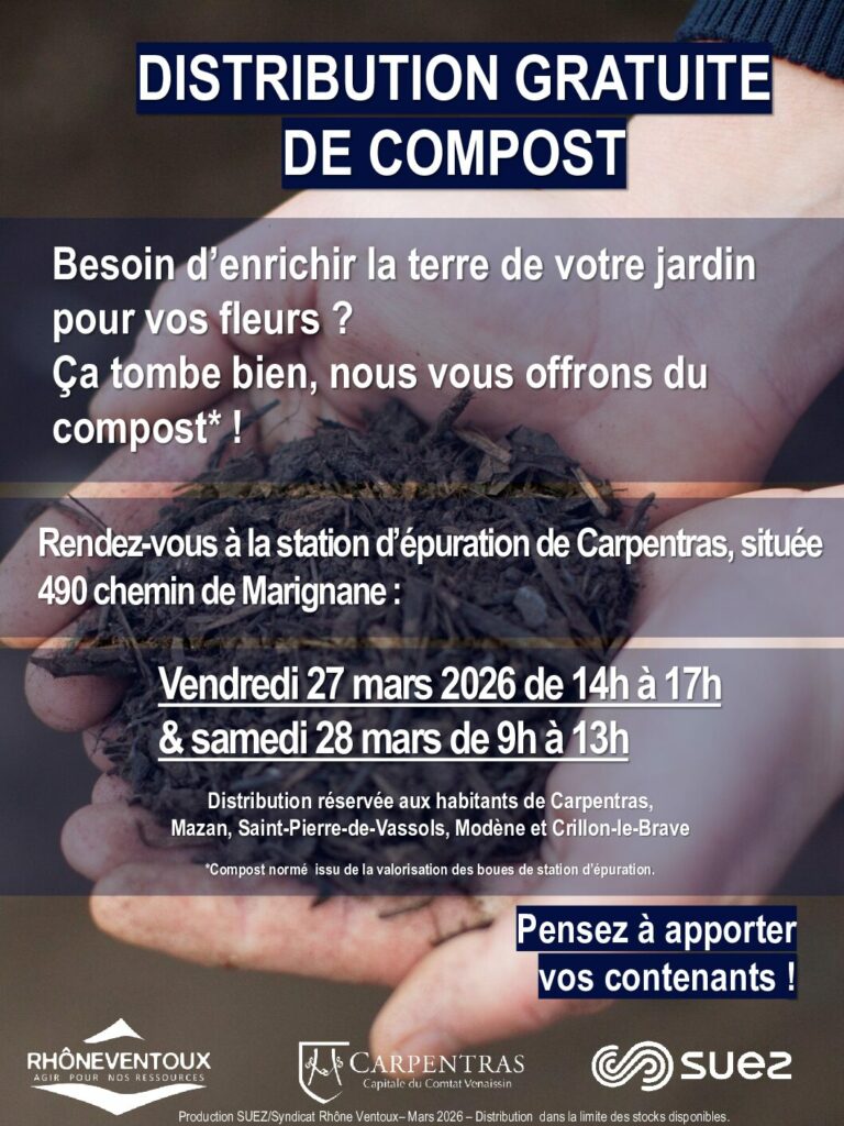 Distribution gratuite de compost